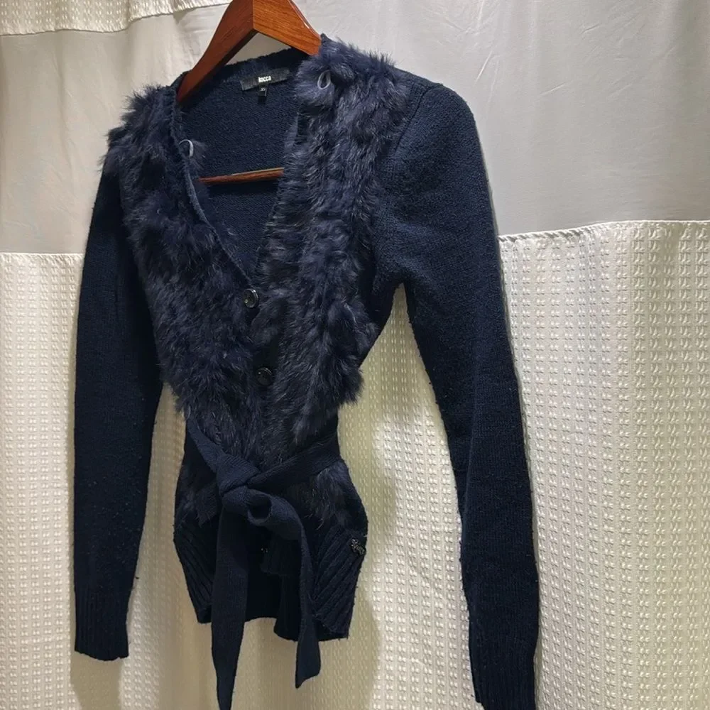 Real Rabbit Fur And Wool Sweater !!! - Picture 2 of 5